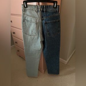 Revice Denim color block jeans